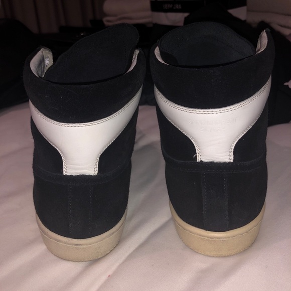 saint laurent high top sneakers eu 37 // 7.5 us - Picture 4 of 7